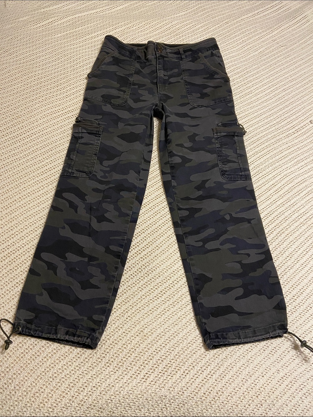 Democracy “Ab Solution” Camo Pants Cargo Utility Stretch Size 8